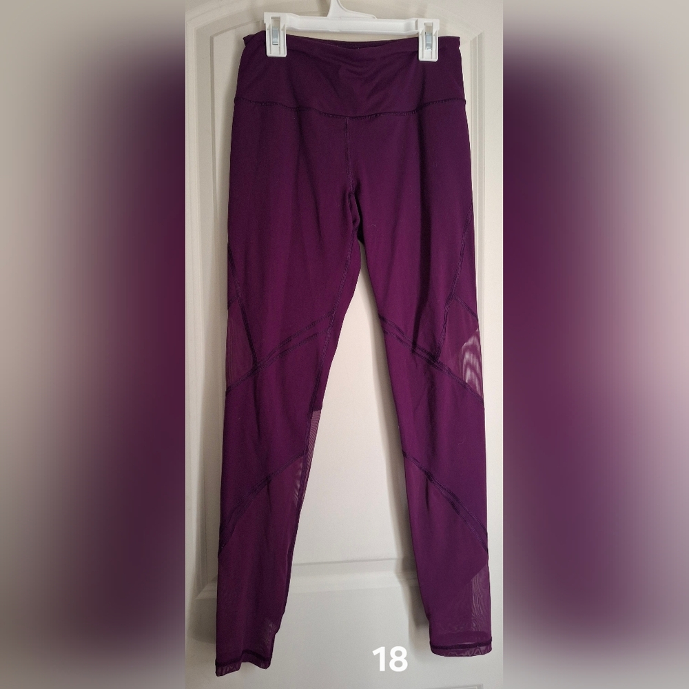 Victoria's Secret Sport Burgundy Leggings S  Outdoors Hiking Gym Yoga Run